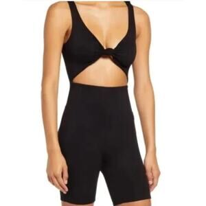 NWOT Naked Wardrobe Cut Out Romper‎ Black Size Small